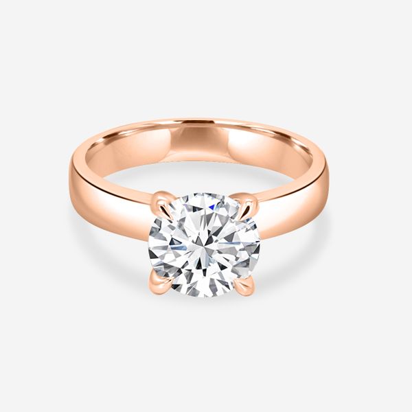 Kacy 3.5mm width engagement ring Solitaire Engagement Ring Image 2 Crews Jewelry Grandview, MO