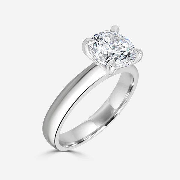 Kacy 3.5mm width engagement ring Solitaire Engagement Ring Becky Beck's Jewelry DeKalb, IL