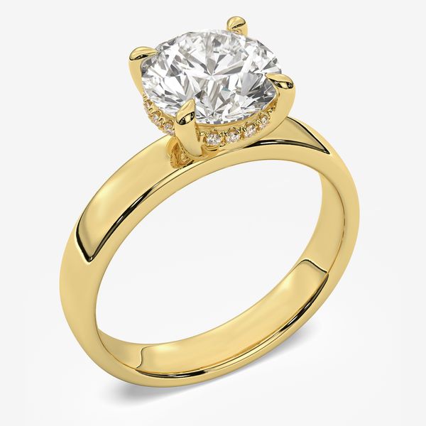 Kacy B Hidden Halo Engagement Ring Becky Beck's Jewelry DeKalb, IL