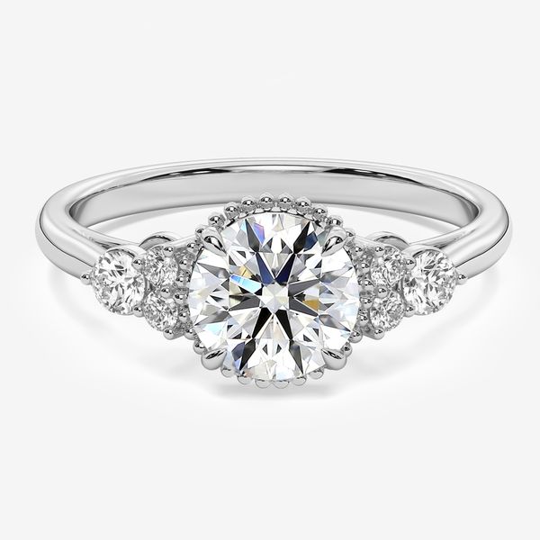 Scarlett B Side Stone Engagement Ring Image 2 Marks of Design Shelton, CT