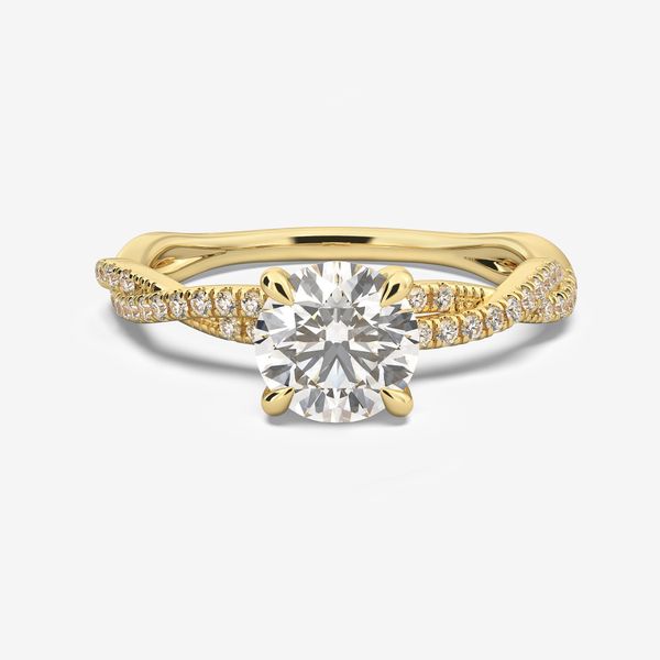 Fiona Split & Twist Engagement Ring Image 2 Jayson Jewelers Cape Girardeau, MO