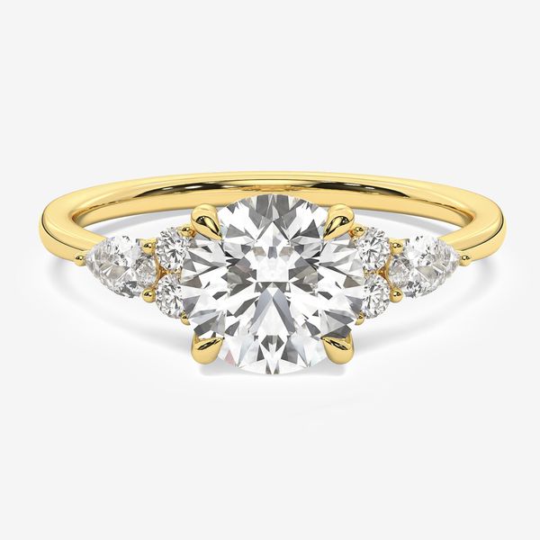 Emma Side Stone Engagement Ring Image 2 Marks of Design Shelton, CT