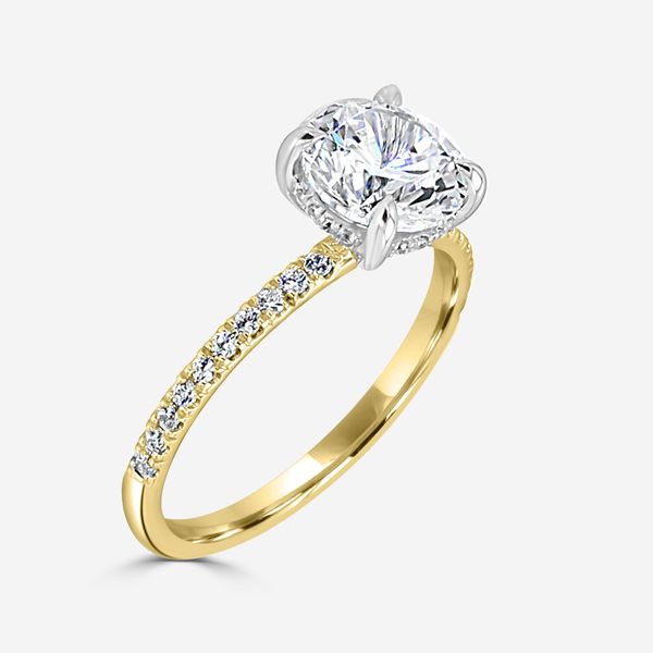 Elysse Hidden Halo Engagement Ring Becky Beck's Jewelry DeKalb, IL