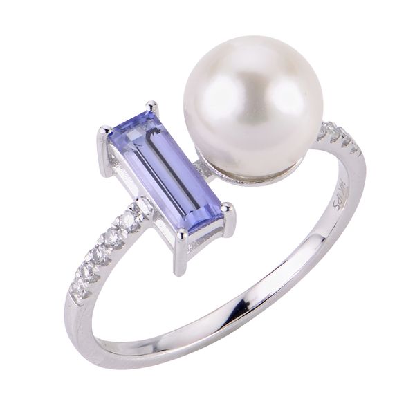 14KT White Gold Freshwater Pearl Ring Alan Miller Jewelers Oregon, OH