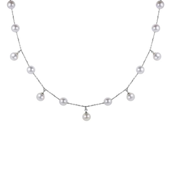 14KT White Gold Freshwater Pearl Necklace Carroll / Ochs Jewelers Monroe, MI