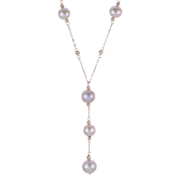 14KT Gold A Freshwater Pearl Strand Necklace
