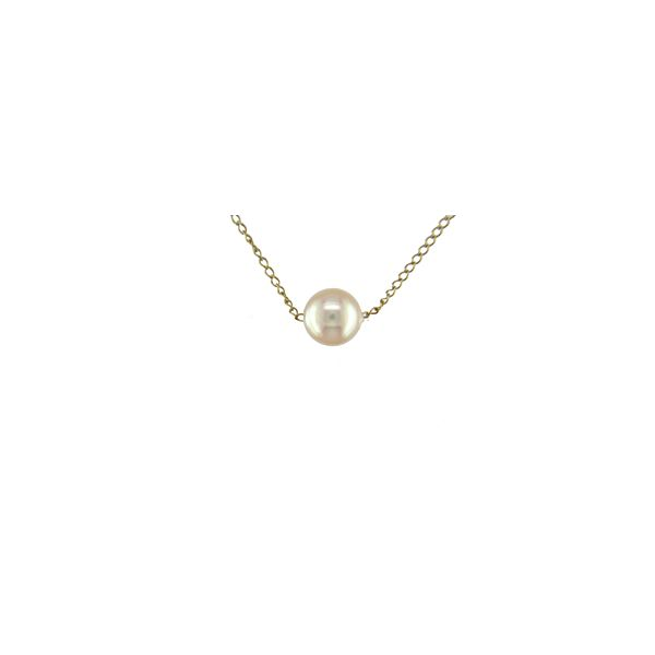 Gold Akoya Pearls Necklace | KLENOTA