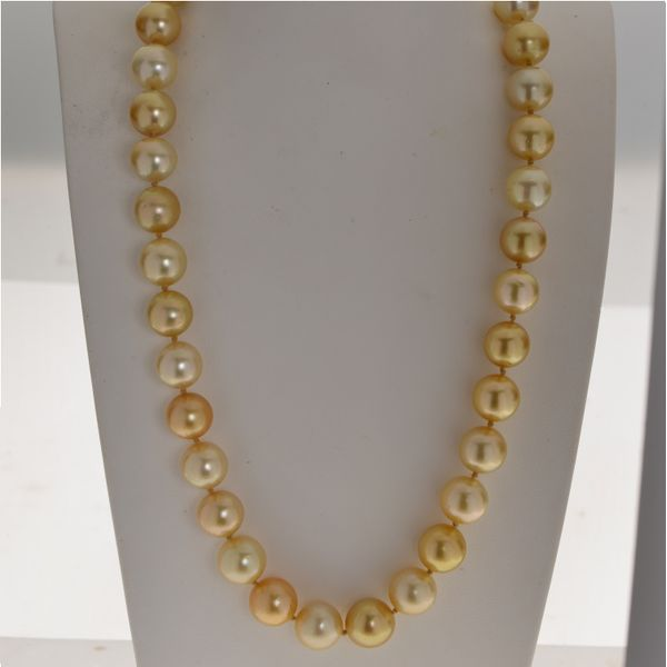 South Sea Golden Pearl Necklace - Bopies Diamonds & Fine Jewelry