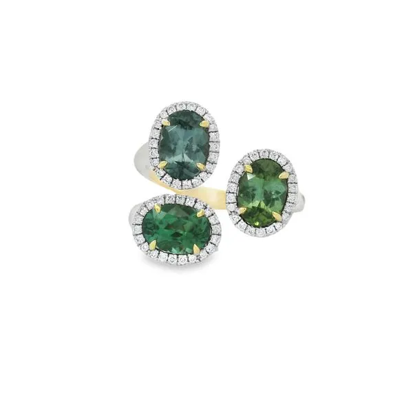 Multi-Color Tourmaline and Diamond Ring