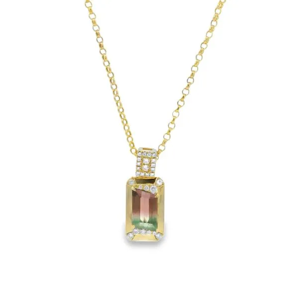 Watermelon Tourmaline Pendant 