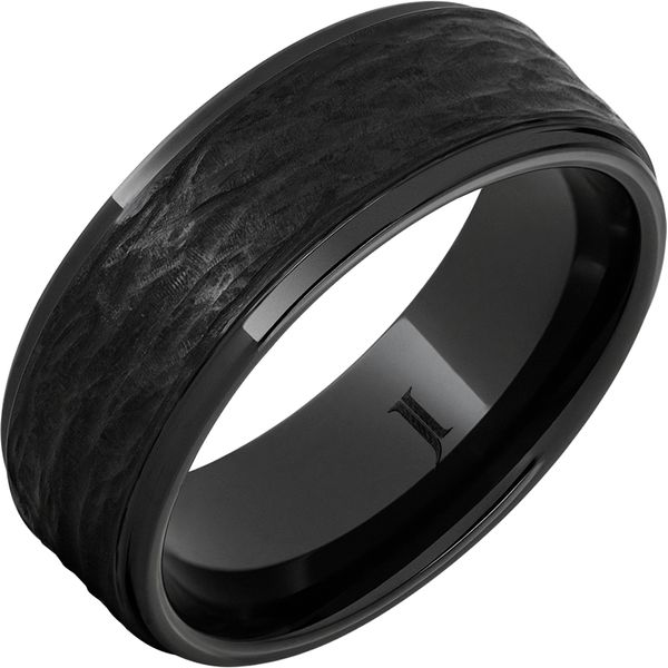 Minimalist Black Faceted Ceramic Ring – GTHIC