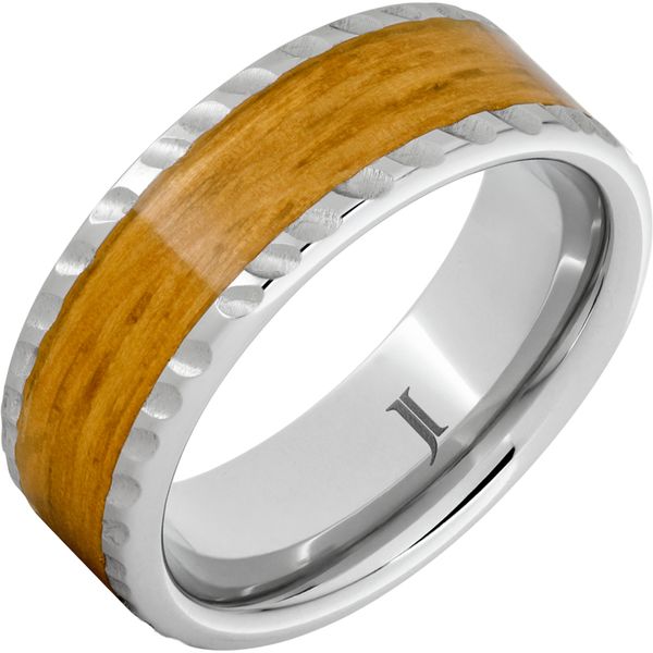 Barrel Aged™ Serinium® Ring with Cognac Barrel Wood Inlay Ballard & Ballard Fountain Valley, CA