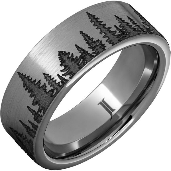 Rugged Tungsten™ Forest Scene Ring with Satin Finish Daniel Jewelers Brewster, NY