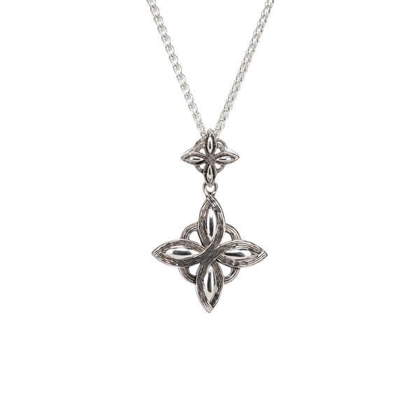 S/sil Rhodium Double Celestial Star Pendant Mueller Jewelers Chisago City, MN