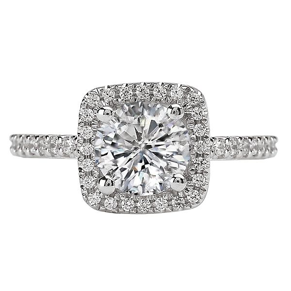 Halo Semi-Mount Diamond Ring Image 4 Von's Jewelry, Inc. Lima, OH
