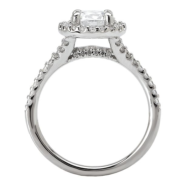 Halo Semi-Mount Diamond Ring Image 2 Von's Jewelry, Inc. Lima, OH