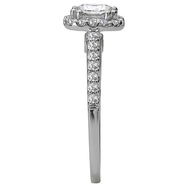 Halo Semi-Mount Diamond Ring Image 3 Von's Jewelry, Inc. Lima, OH