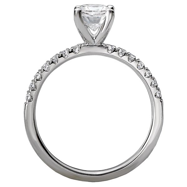 Diamond Semi-mount Engagement Ring Image 2 Von's Jewelry, Inc. Lima, OH