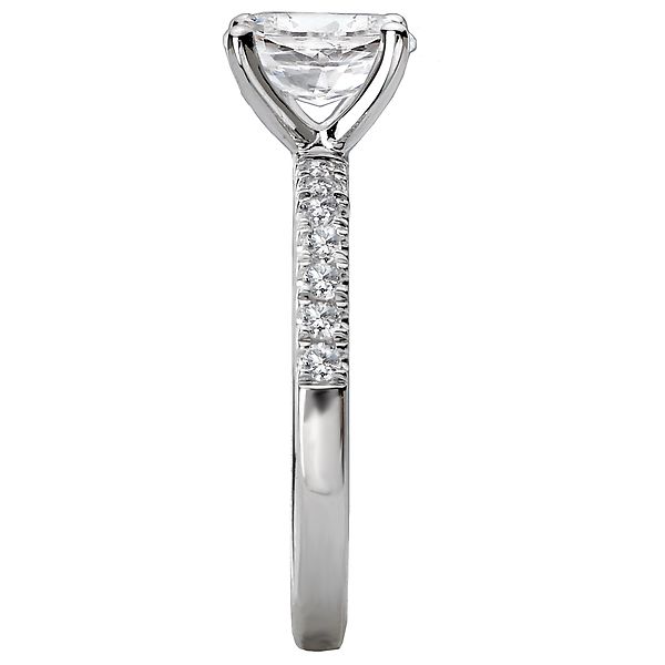 Diamond Semi-mount Engagement Ring Image 3 Von's Jewelry, Inc. Lima, OH