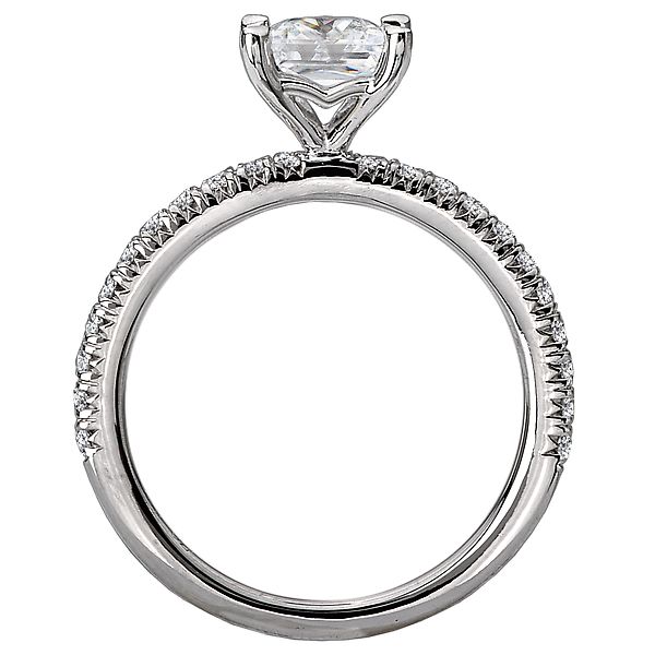 Peg Head Semi-Mount Diamond Ring Image 2 McCoy Jewelers Bartlesville, OK