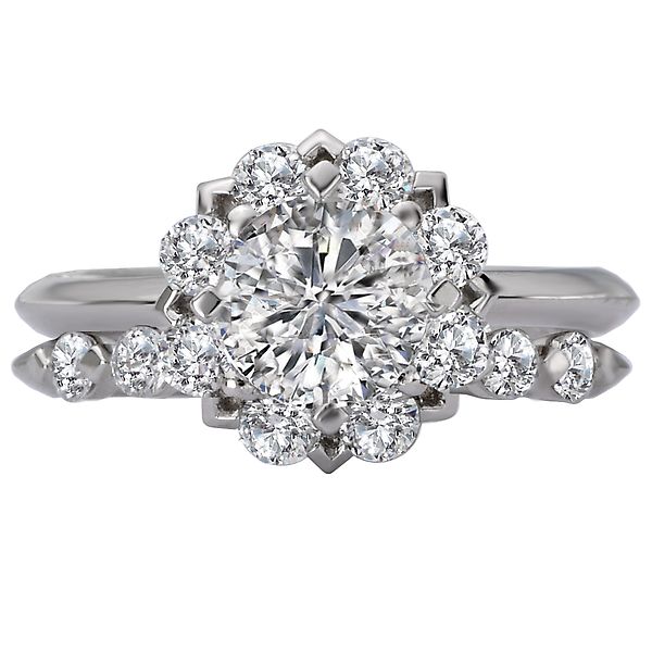 Halo Semi-Mount Diamond Ring Image 5 Von's Jewelry, Inc. Lima, OH