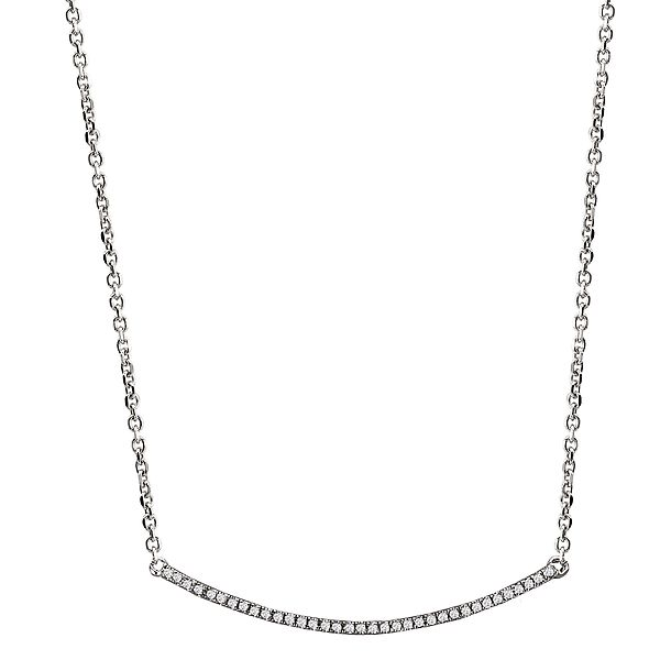 Worthington Silver Tone 17 Inch Curb Round Collar Necklace | Hamilton Place