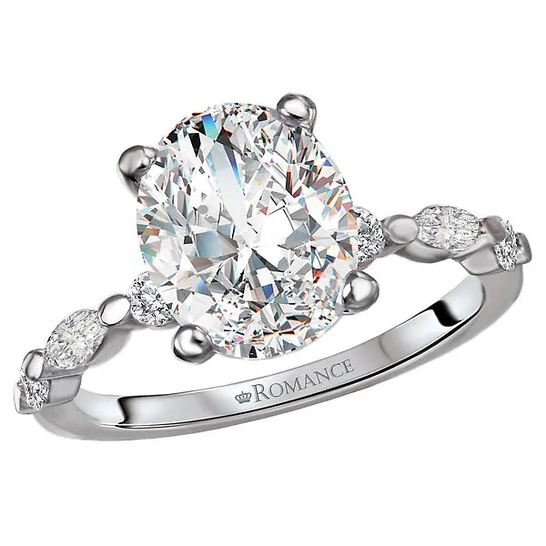 Semi-Mount Diamond Engagement Ring - Main Image
