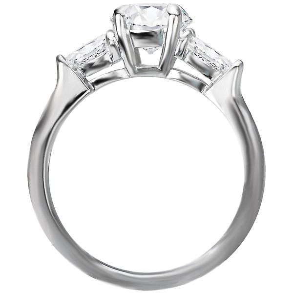 3 Stone Semi-Mount Diamond Ring Image 2 The Hills Jewelry LLC Worthington, OH