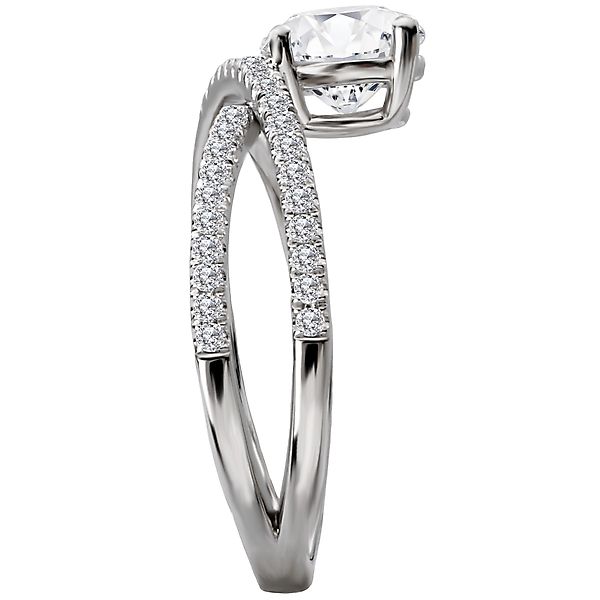 Diamond Semi-Mount Engagement Ring Image 3 Von's Jewelry, Inc. Lima, OH