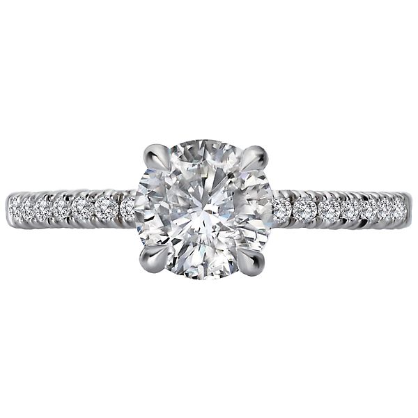 Classic Diamond Semi-Mount Engagement Ring Image 4 Lester Martin Dresher, PA