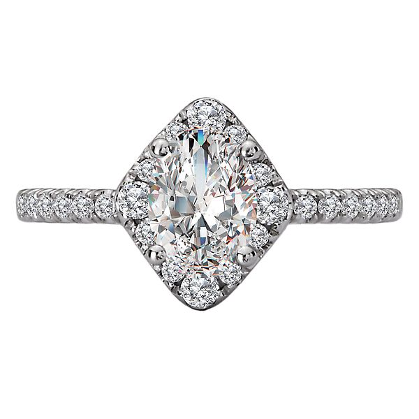 Diamond Semi-Mount Engagement Ring Image 3 Von's Jewelry, Inc. Lima, OH