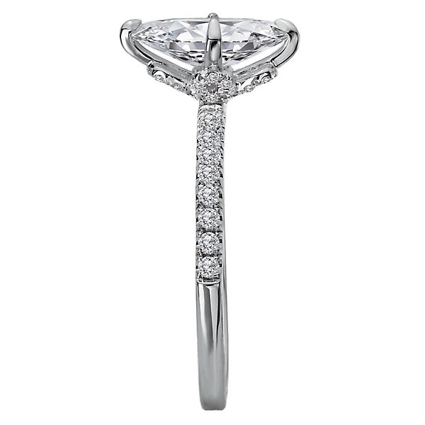 Diamond Semi-Mount Engagement Ring Image 3 Alan Miller Jewelers Oregon, OH