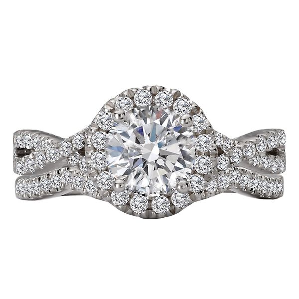 Diamond Semi-Mount Engagement Ring Image 5 Alan Miller Jewelers Oregon, OH