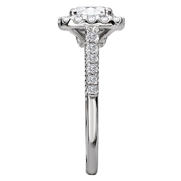 Diamond Halo Semi-Mount Engagement Ring Image 3 James Gattas Jewelers Memphis, TN
