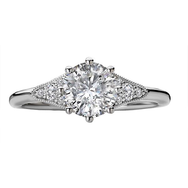 Semi-Mount Diamond Engagement Ring Image 4 Alan Miller Jewelers Oregon, OH