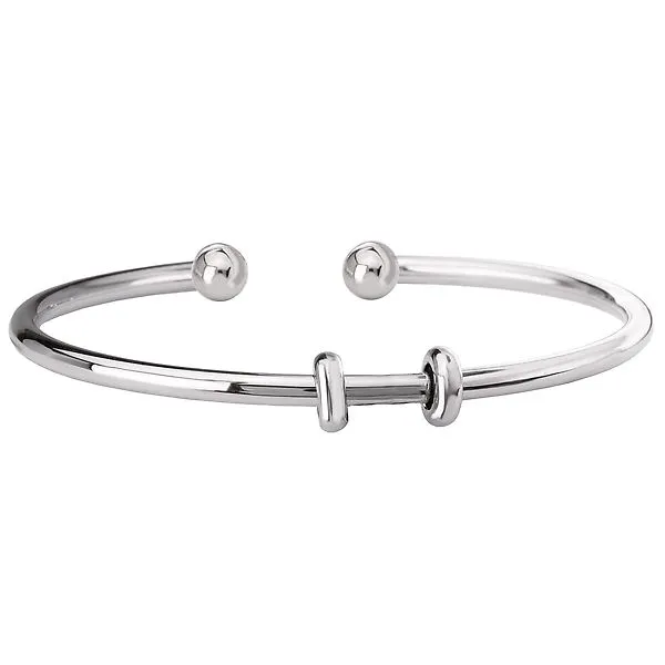 Eleganza Ladies charm cuff 835828 SS Cuff Bracelets Chandlee
