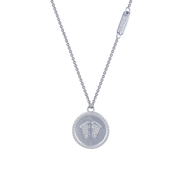 Baby Feet Disc Necklace Charles Frederick Jewelers Chelmsford, MA