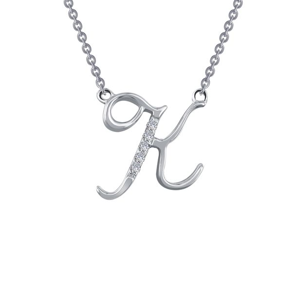 Initial L Necklace Adjustable 41-46cm/16-18' in Sterling Silver | Jewellery  by Monica Vinader