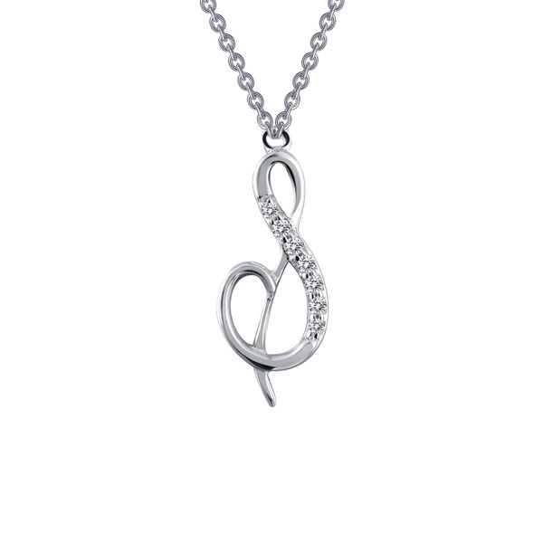 Letter S Pendant Necklace Johnson Jewellers Lindsay, ON