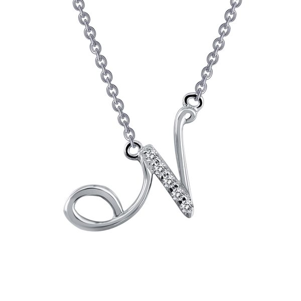 Letter N Pendant Necklace J. Anthony Jewelers Neenah, WI