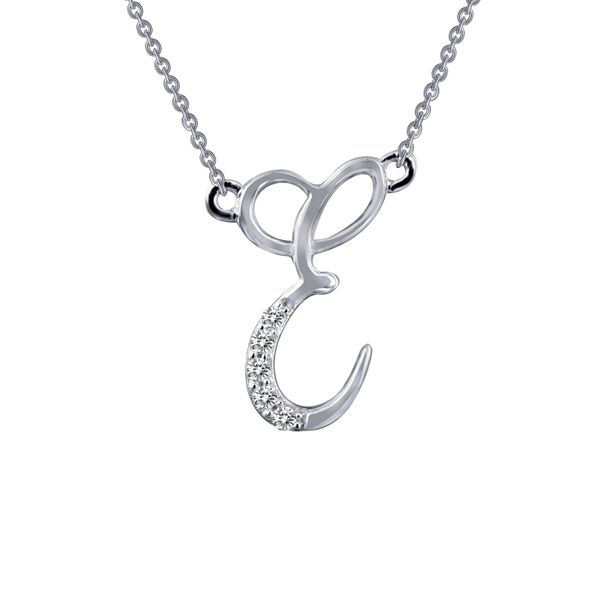 Delicate and sweet gorgeous designer V letter pendant necklace is set with  clear simulated diamonds in sterling silver bonded with platinum - Diamond  & Design