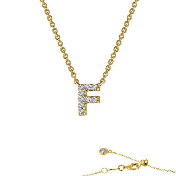 Letter F Pendant Necklace Gaines Jewelry Flint, MI