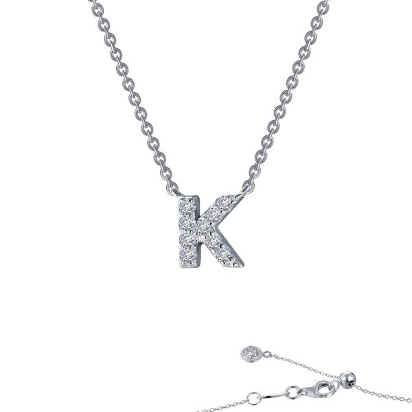 Letter K Diamond Initial 9 Carat Gold Necklace | Australia – Silver Steel