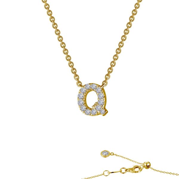 Letter Q Pendant Necklace Hart's Jewelry Wellsville, NY
