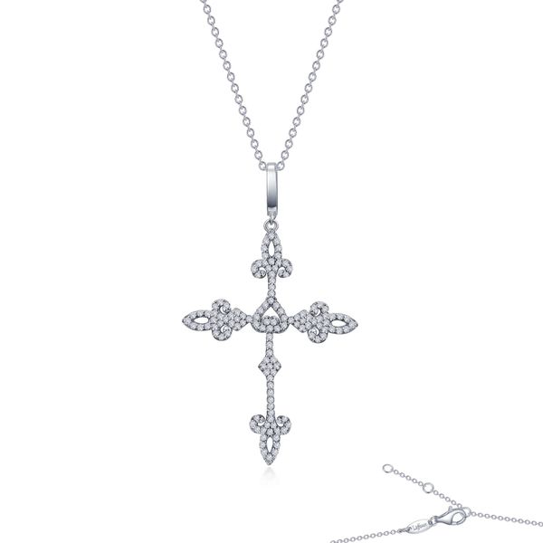 Fleur de Lis Cross Necklace Mueller Jewelers Chisago City, MN