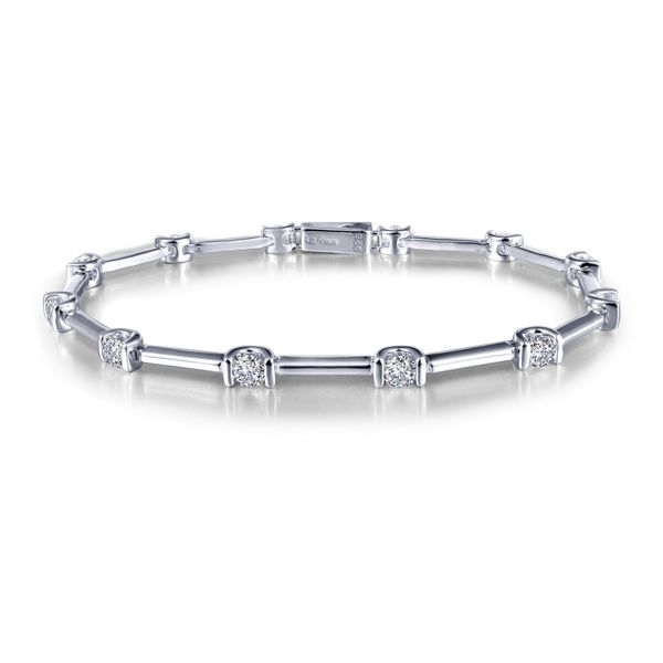 Semi-Bezel Link Bracelet J. Anthony Jewelers Neenah, WI