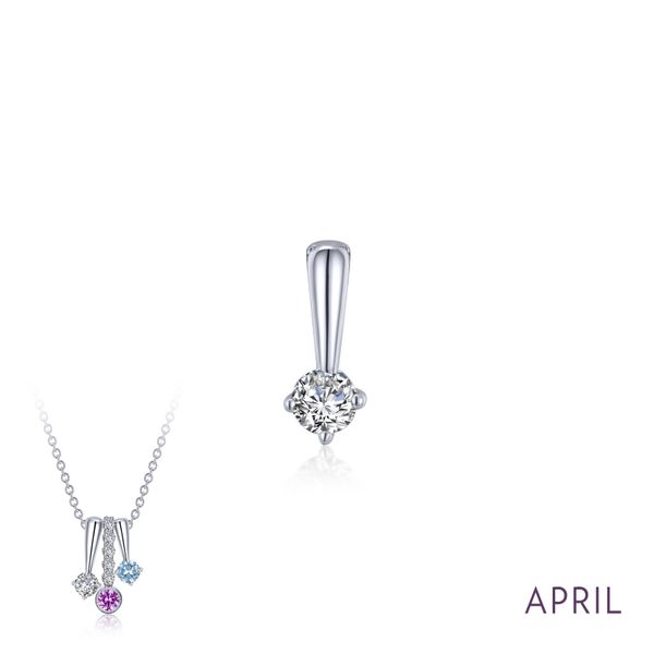 April Birthstone Love Pendant Arlene's Fine Jewelry Vidalia, GA
