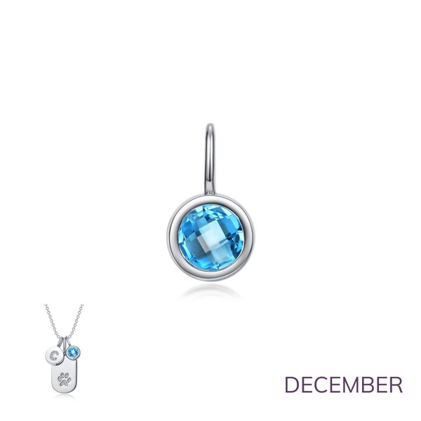 December Birthstone Love Pendant Mendham Jewelers Mendham, NJ