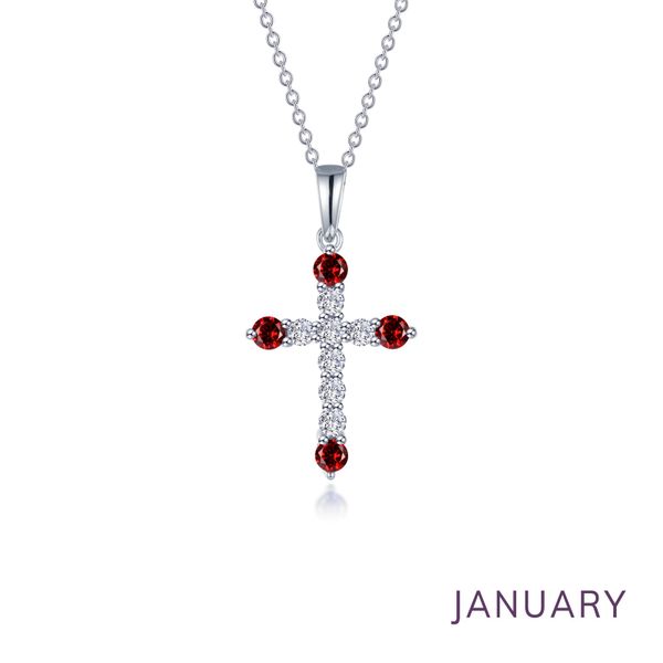 January Birthstone Cross Necklace Atlanta West Jewelry Douglasville, GA