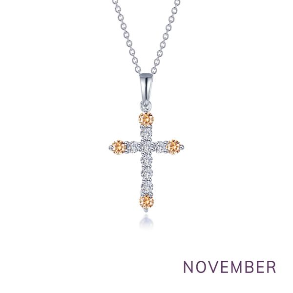 November Birthstone Cross Necklace Banks Jewelers Burnsville, NC